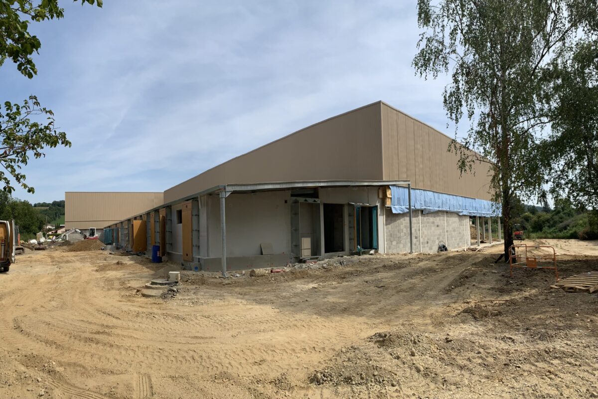 Nouvelle visite de chantier du gymnase