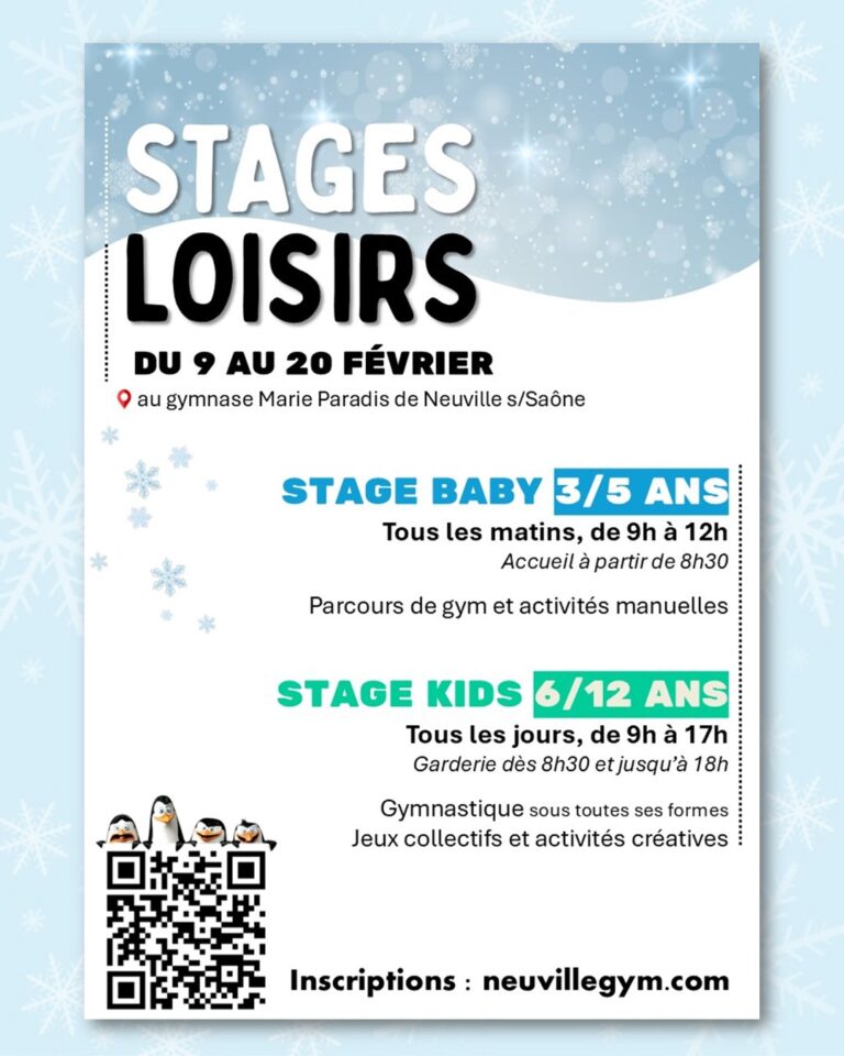 Affiche stages d'hiver